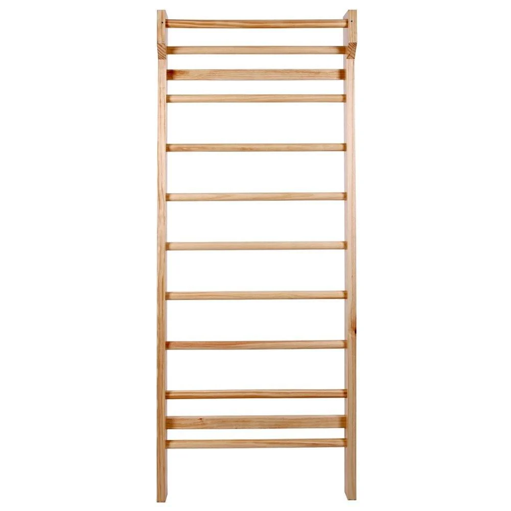 Espalier de gymnastique 195 cm bois de pin laqué charge 100 kg sport fitness musculation 0701062/2