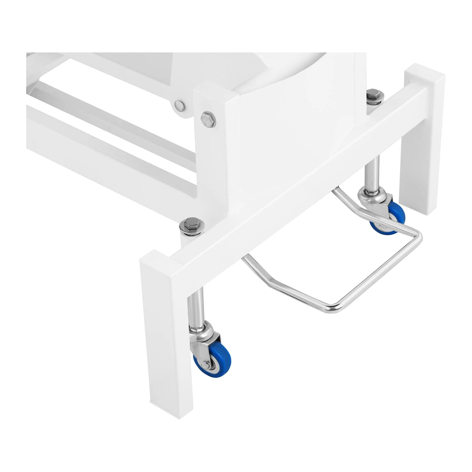 Table de massage professionnel cadre métal revêtement PU  blanc 14_0003631