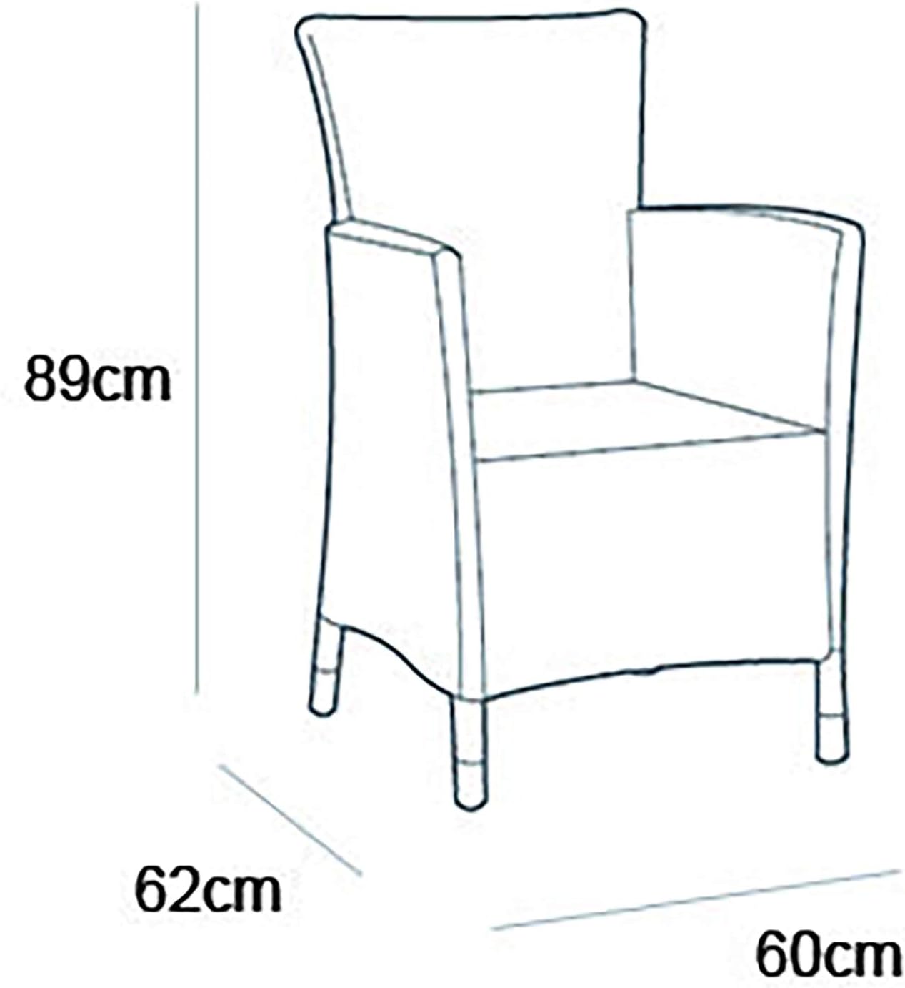 Allibert Set de balcon Iowa Balcony graphite