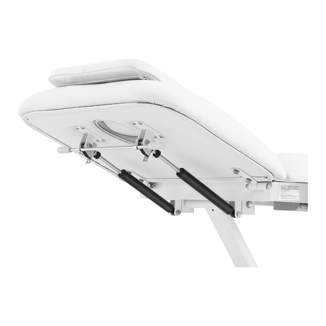 Table de massage professionnel cadre métal revêtement PU  blanc 14_0003631