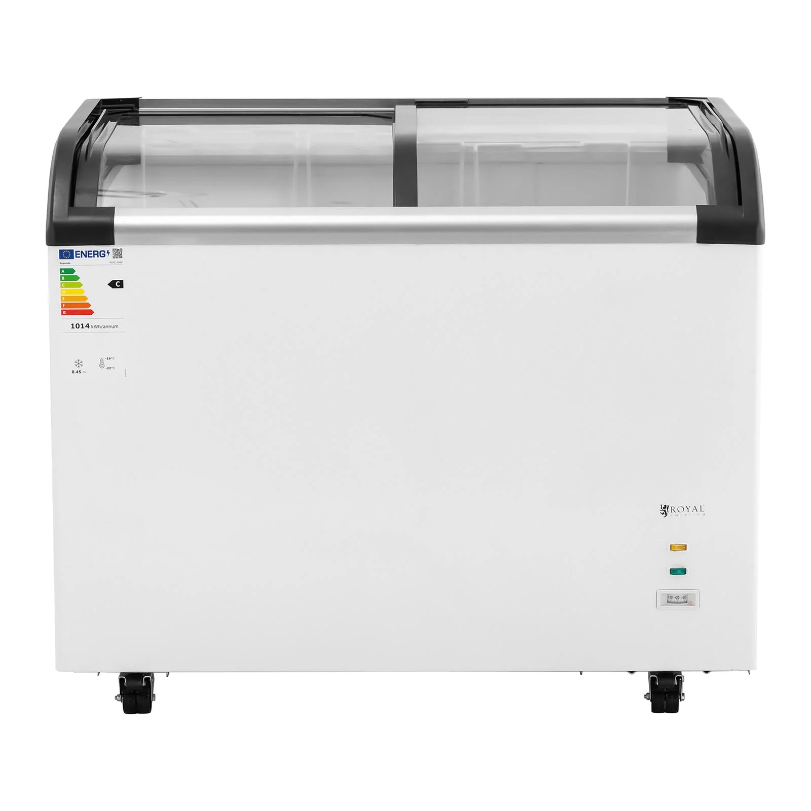 Grand congélateur coffre bahut horizontal professionnel (volume: 273litres, réfrigérant: r290, puissance: 198watts, plage de température: -30– 5°c, matériaux: acier/aluminium)  14_0005273