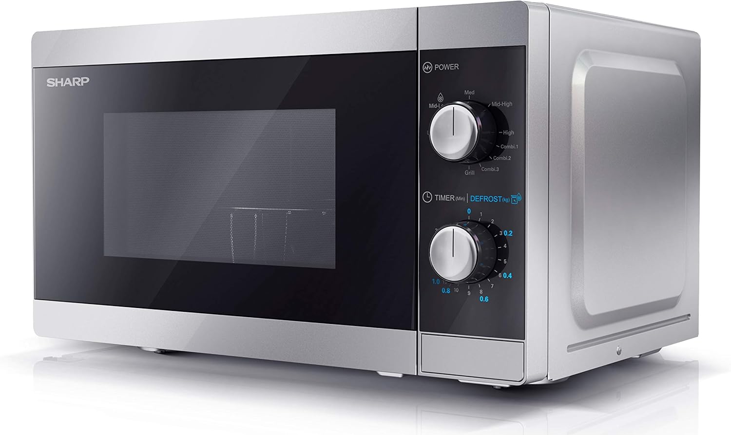 Sharp YC-MG252AE-B, Four micro-ondes, Noir de 25 litres avec gril