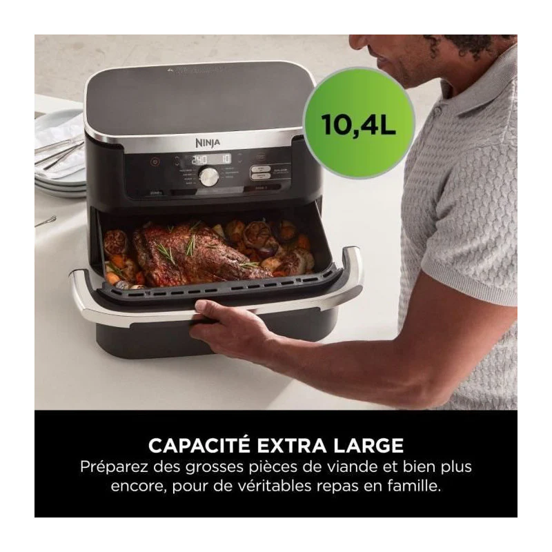 Friteuse Sans Huile - Af500eu - Foodi Flex - Noir - Ninja