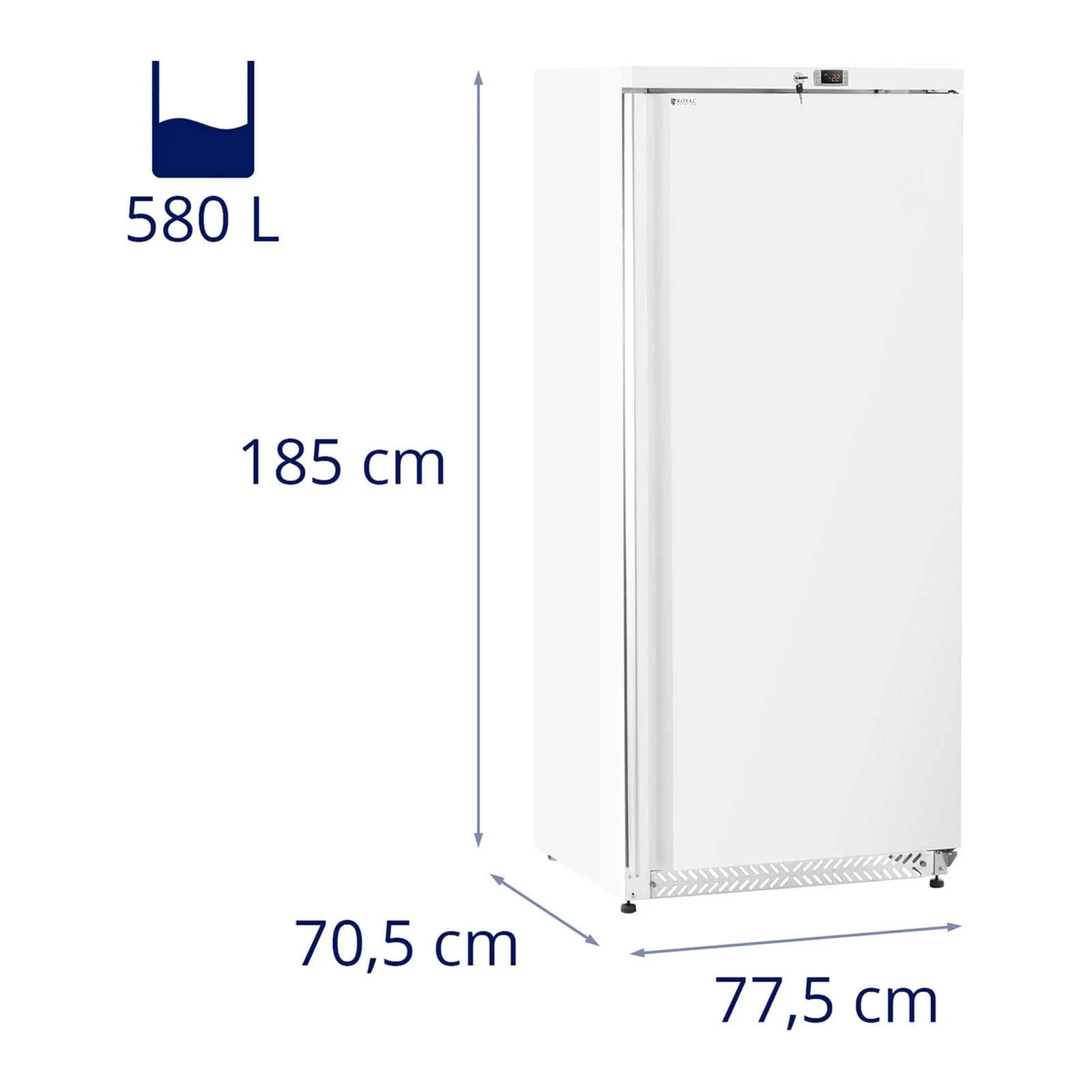 Congélateur armoire - 590 litres réfrigérant blanc 14_0005261
