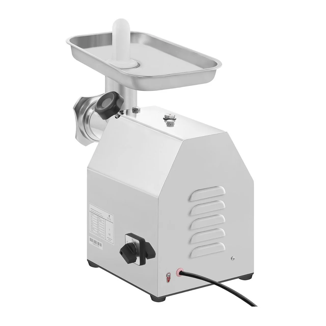 Hachoir à viande inox 480 kg/h 3 accessoires pour saucisses compris 14_0001954