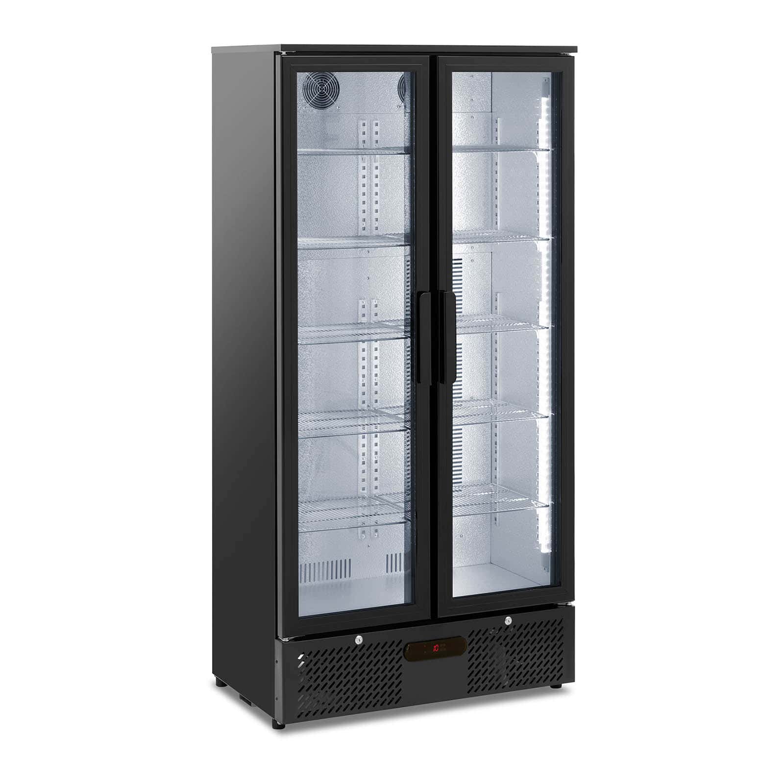 Frigo à boissons acier peint par poudrage 458 litres noir 14_0005343