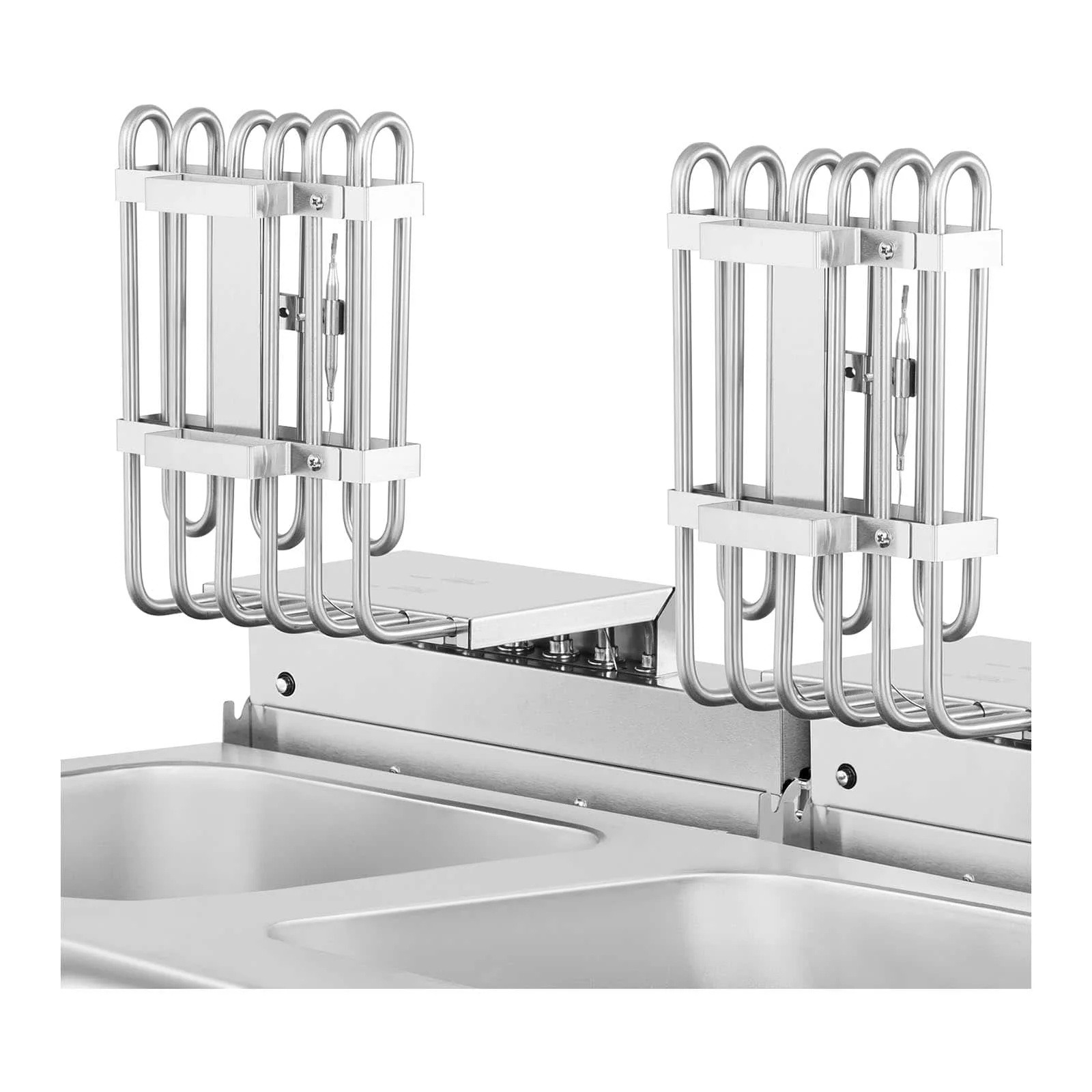 Friteuse électrique double 26 litres 10 000 watts robinet zone froide armoire professionnel acier inoxydable 14_0003983