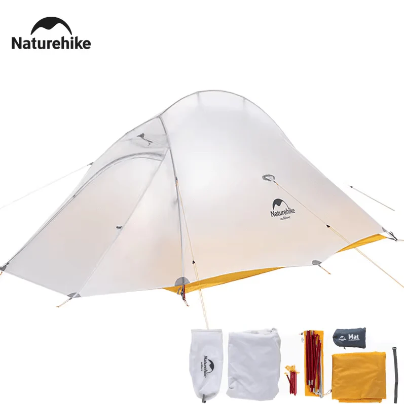Tente à double-parois ultralégère pour la randonnée, le trekking, le bivouac 2 personnes 930g  Naturehike – Cloud Up Ultralight 10D