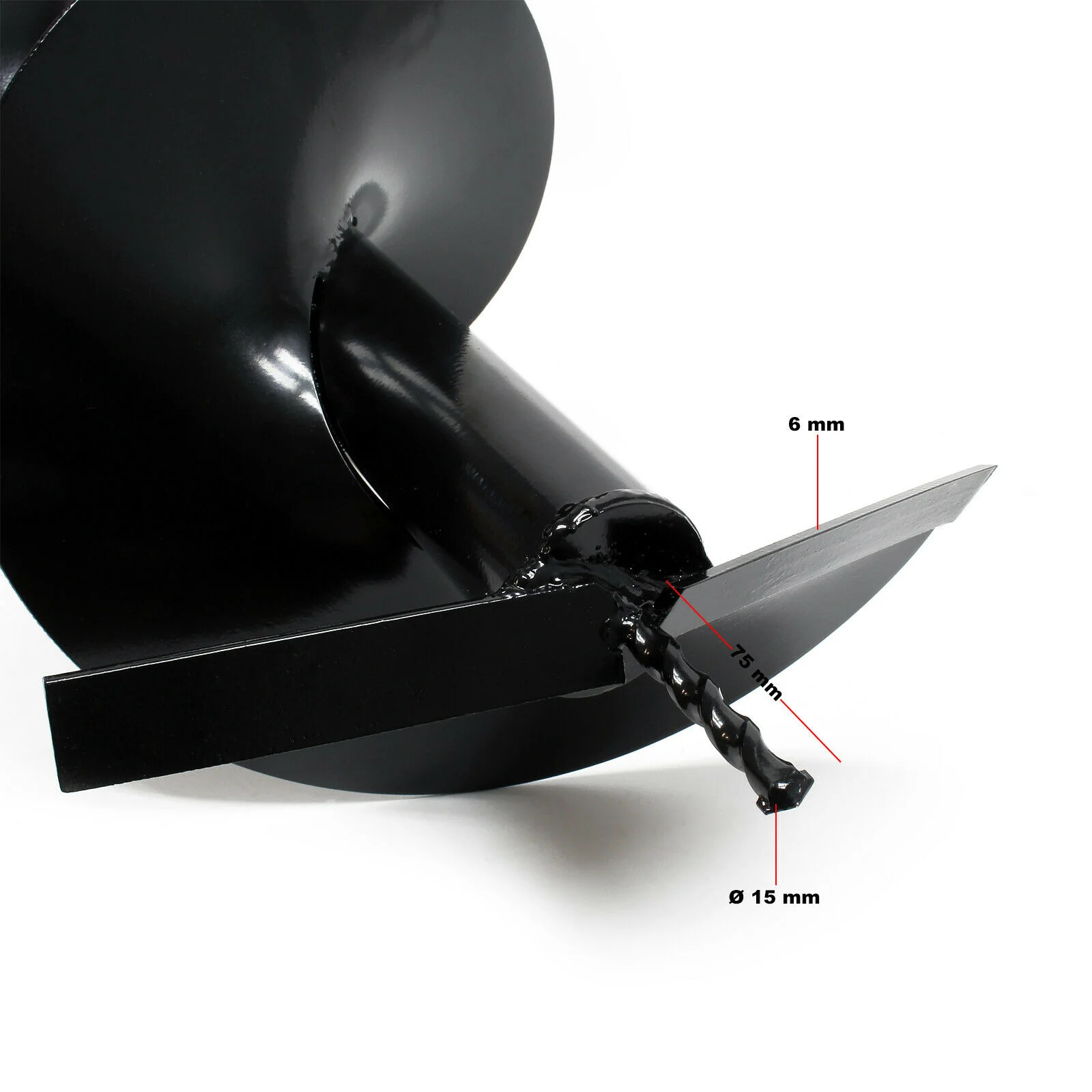 Tarière thermique set 63,3 ccm 3 cv foret 300 mm utilisation 2 personnes perceuse 16_0001567