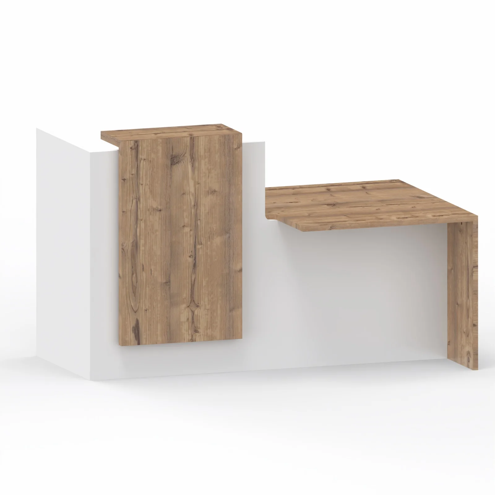 FIFTY | Banque d'accueil L 180 cm avec PMR intégrée