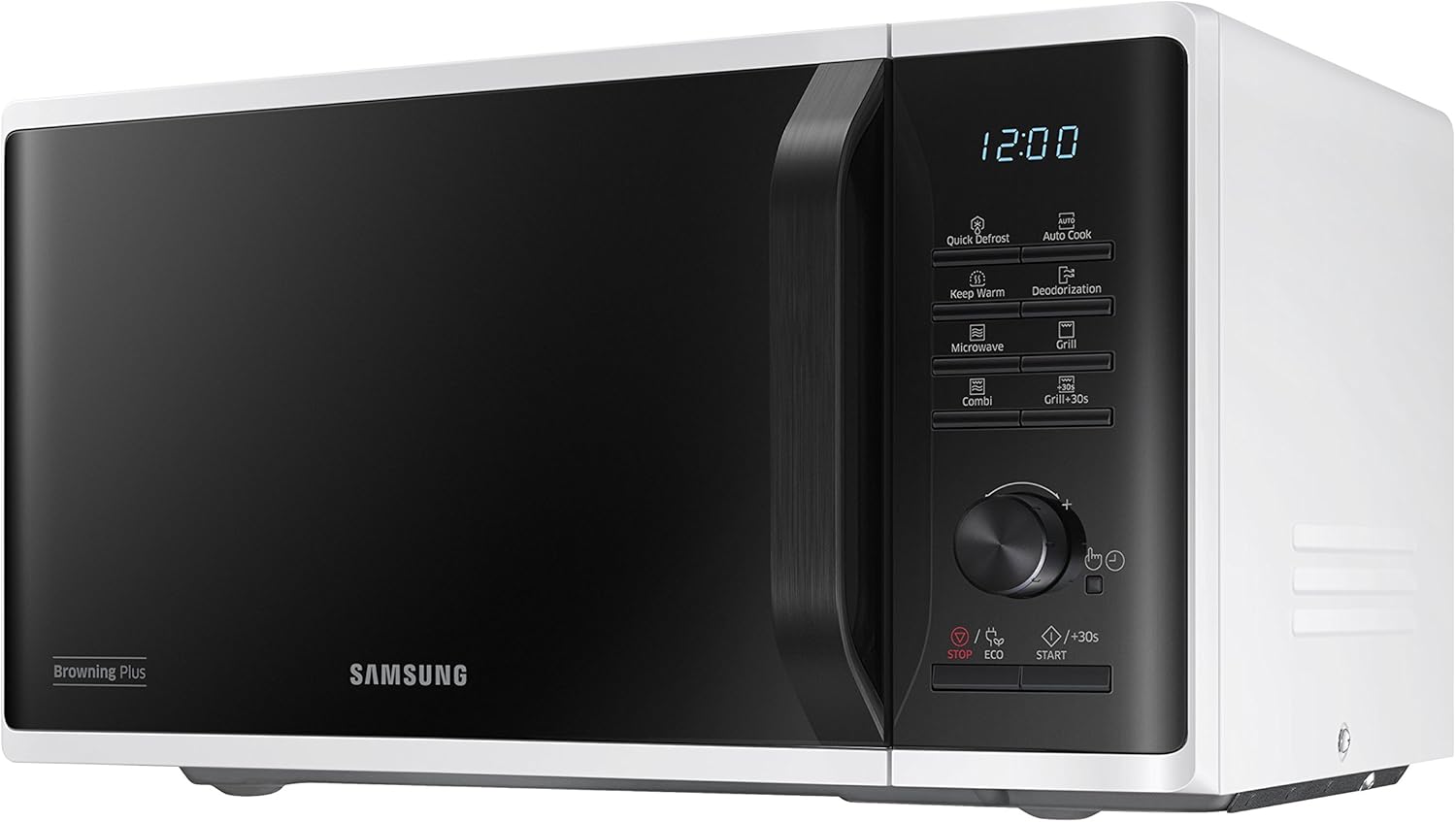 Samsung mg23 K3515aw/et micro-ondes avec grill 23 litres, 1100+800 Watt
