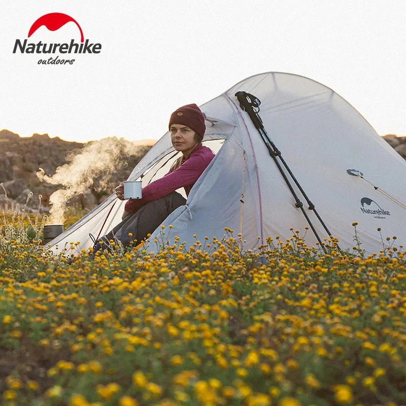 Tente à double-parois ultralégère pour la randonnée, le trekking, le bivouac 2 personnes 930g  Naturehike – Cloud Up Ultralight 10D