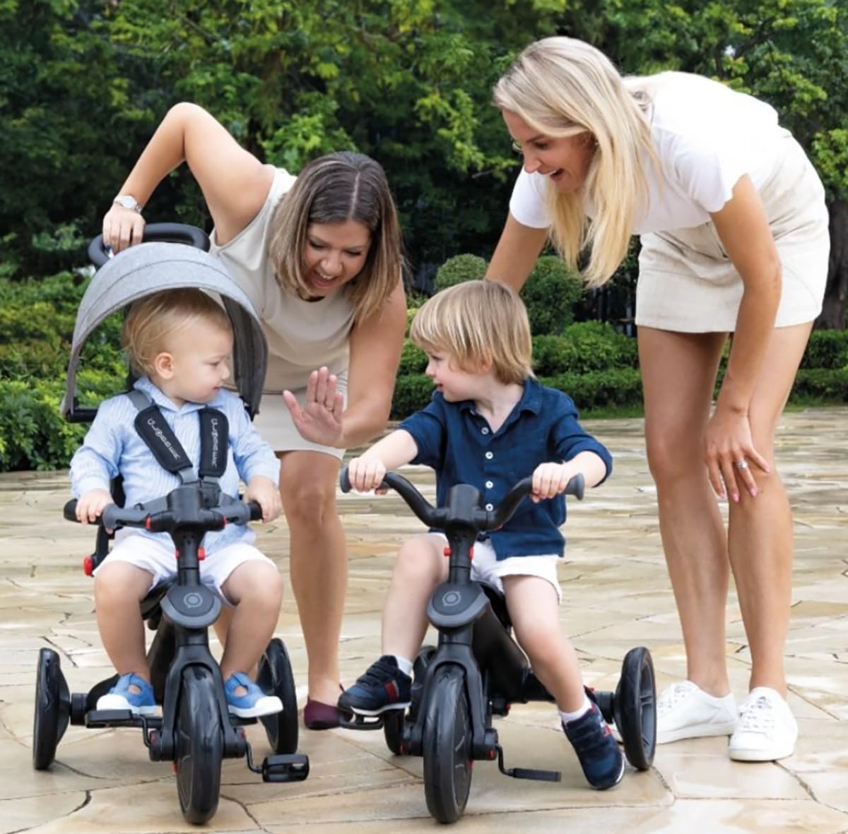 Globber - EXPLORER TRIKE 4 en 1 - Tricycle évolutif & draisienne pour les tout-petits gés de 10m+ à 5 ans + , Bleu Canard