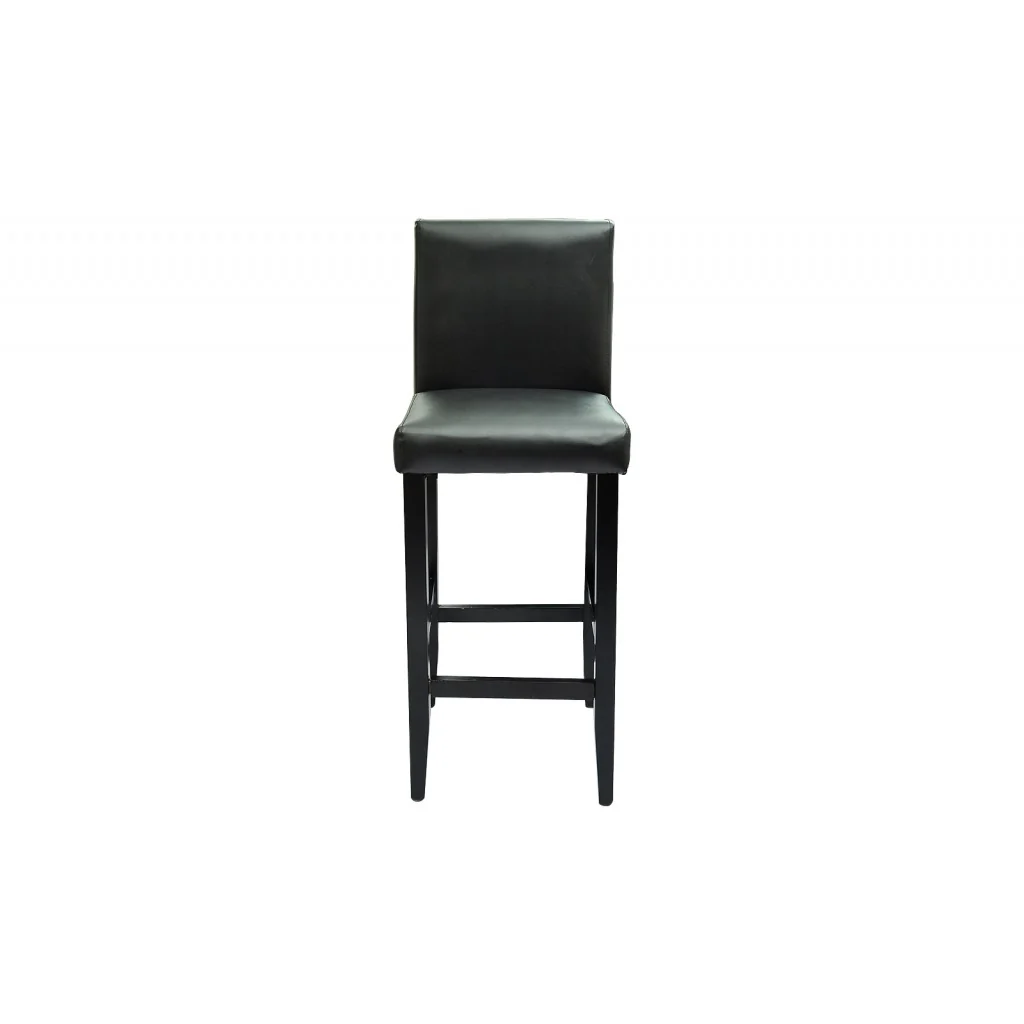Lot de 4 tabourets de bar avec table haute noir 1202004
