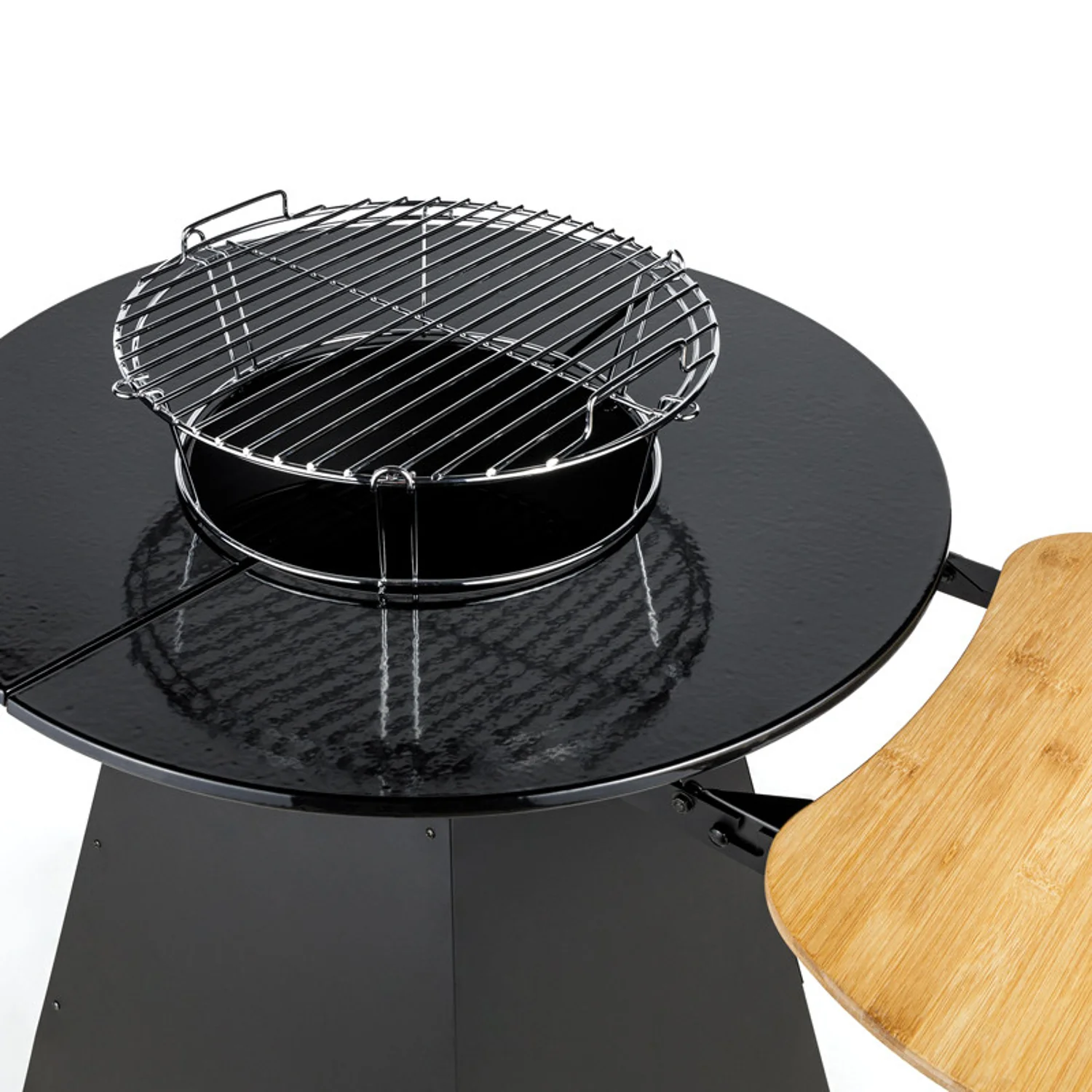 Brasero de cuisson au charbon avec plaque en fonte émaillée Somagic