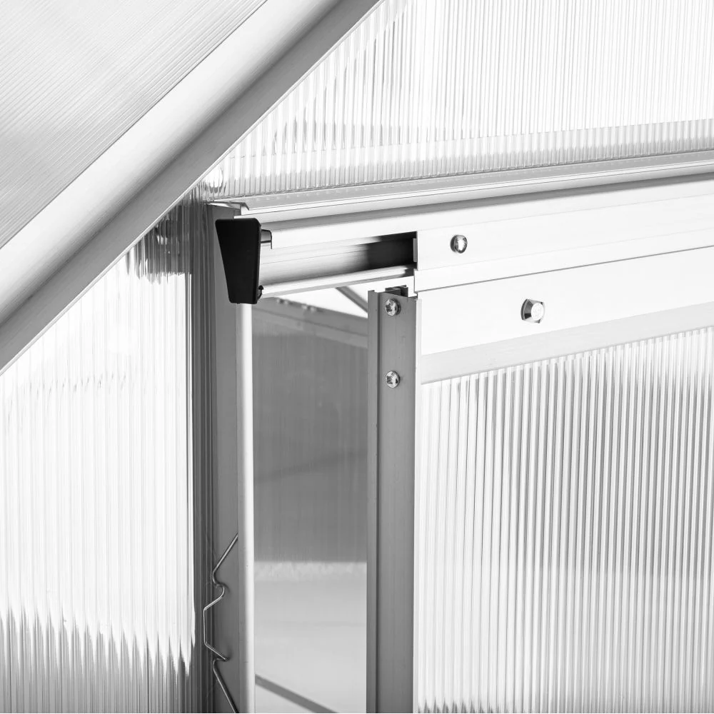 Serre de jardin jardinage outillage aluminium 375 x 185 x 195 cm 1608009