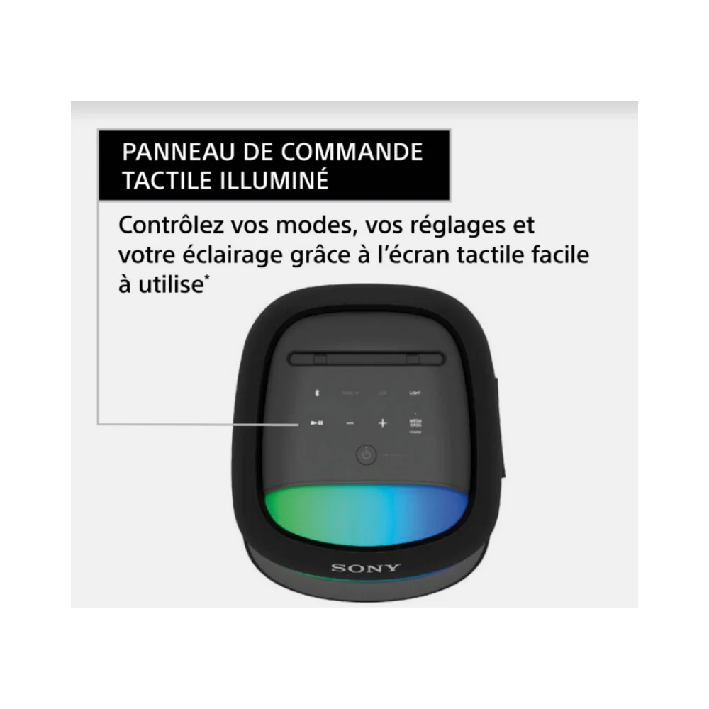Haut-parleur Sony Bluetooth SRS-XV500 - Noir - Les soldes du printemps -