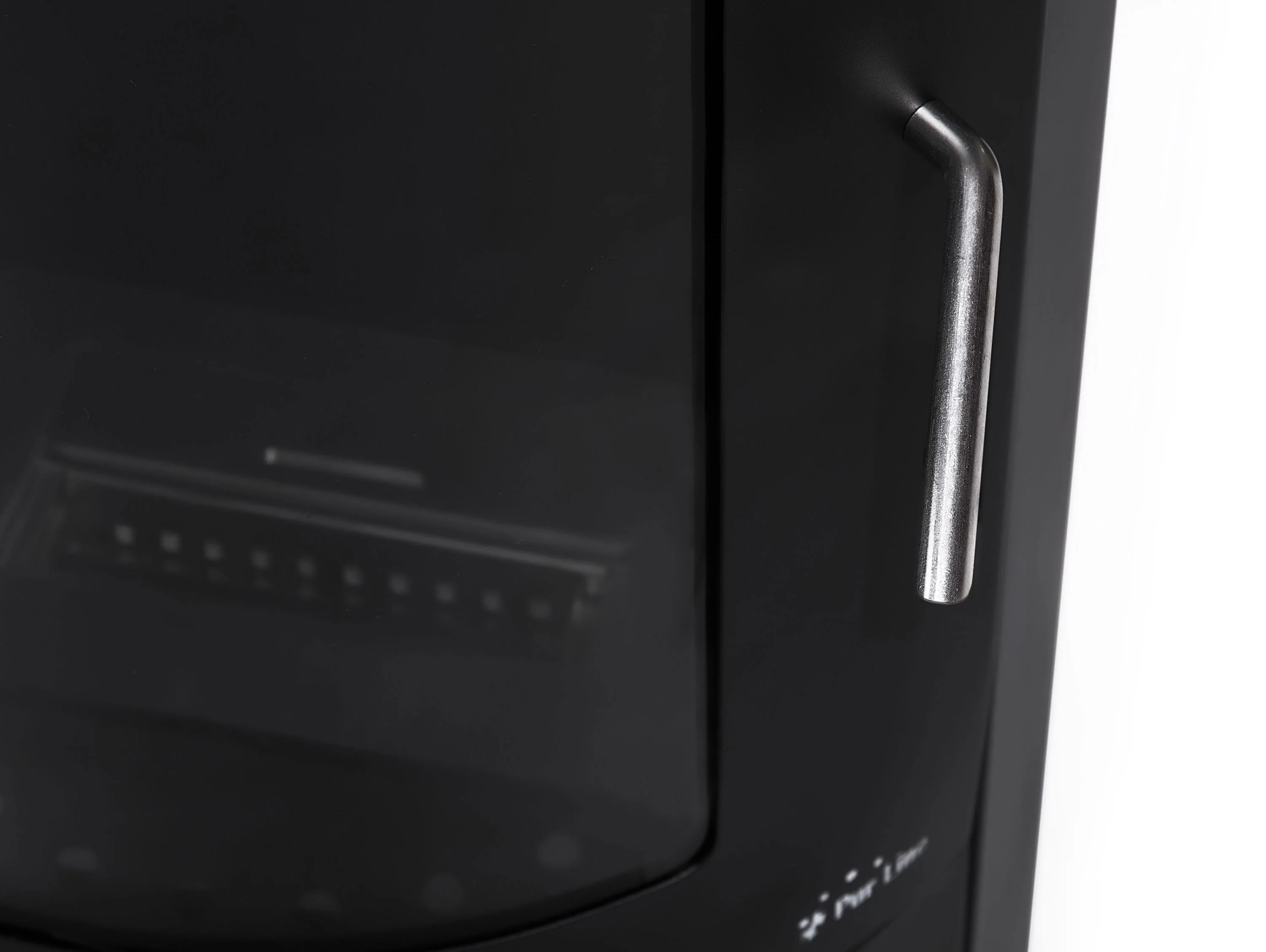 Poêle à éthanol 3kW en acier noir avec faade en verre trempé