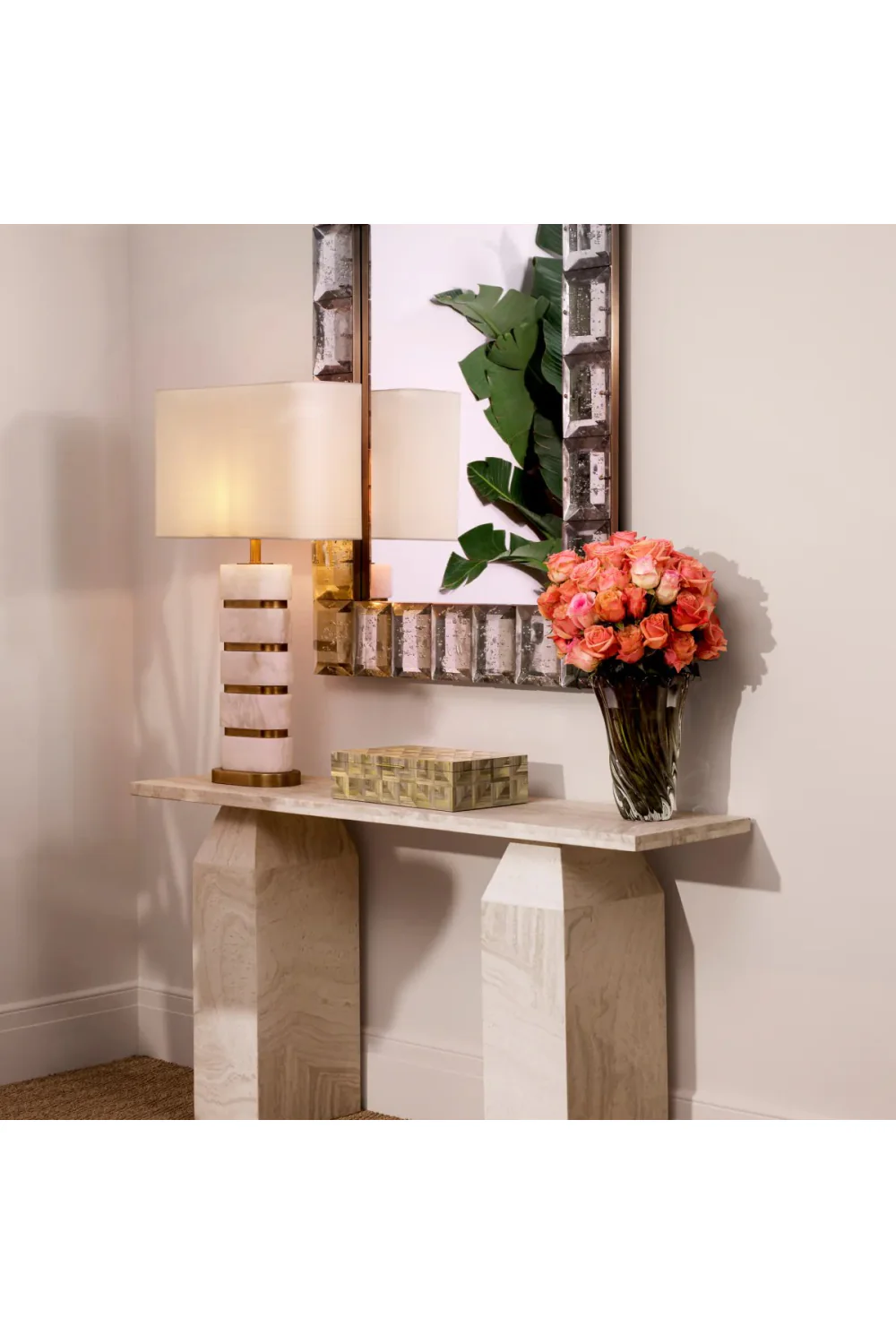 Console rectangulaire en travertin | Eichholtz Tarragona