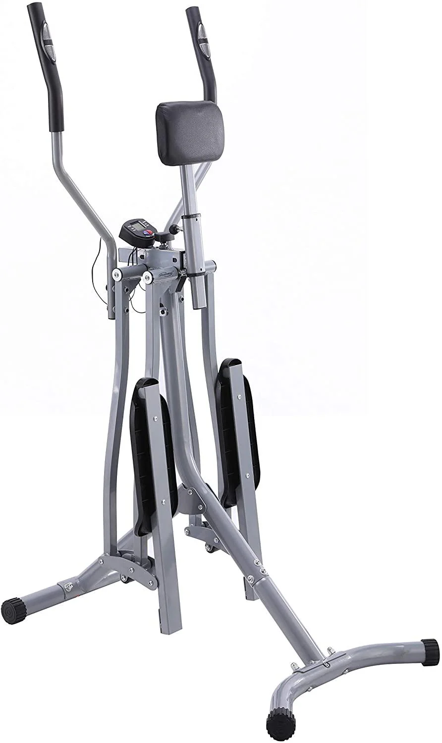 Cross trainer avec ordinateur et écran LCD capacité max 120 kg longueur de la foulée 90 cm capteur de rythme cardiaque et soutien abdominal en acier air walker vélo d'appartement 01_0000135