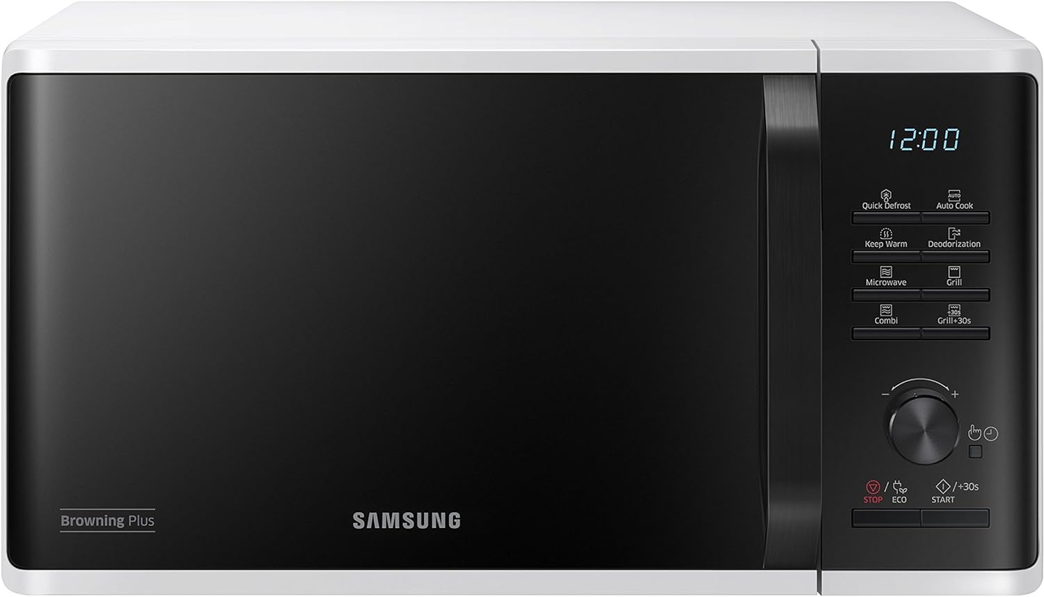 Samsung mg23 K3515aw/et micro-ondes avec grill 23 litres, 1100+800 Watt