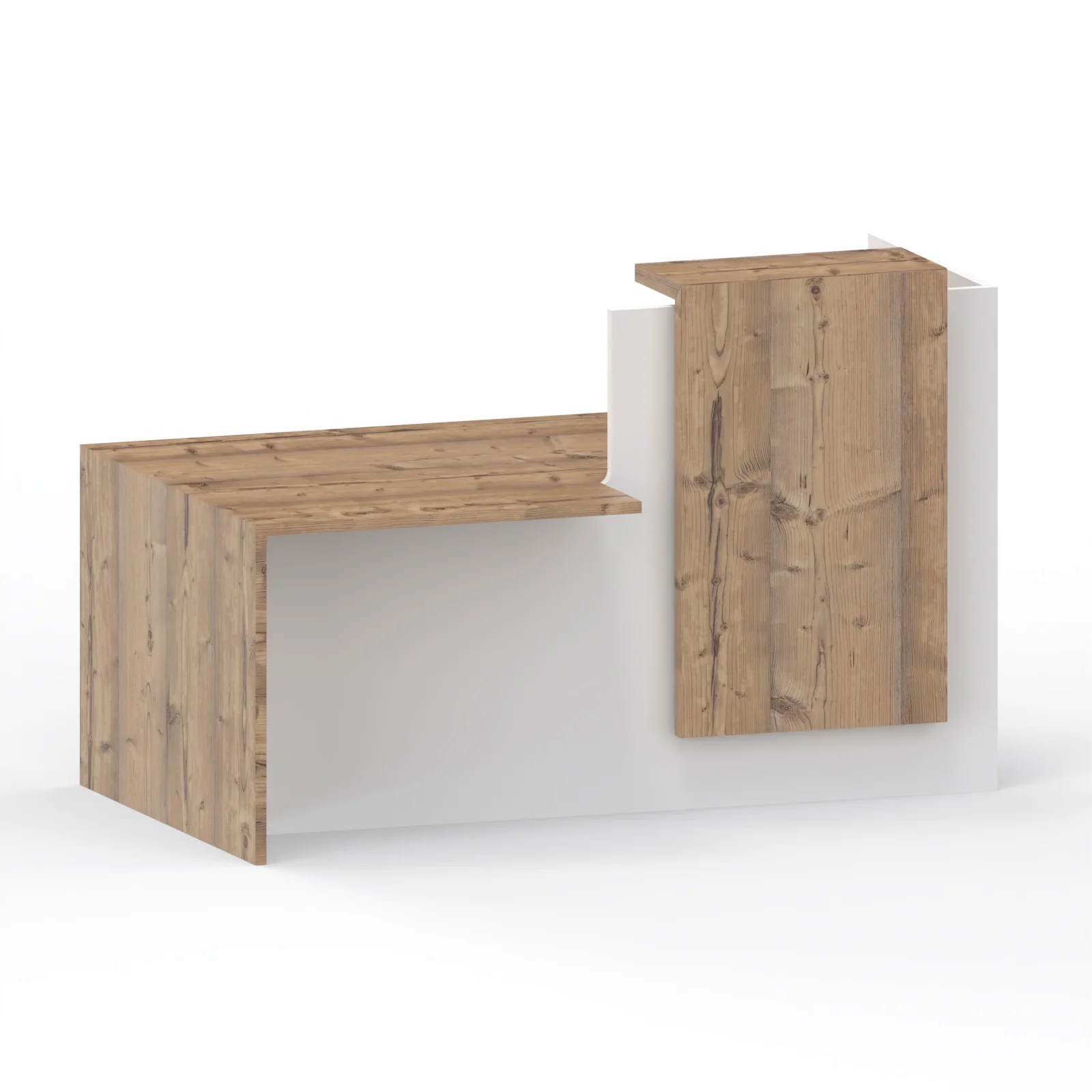 FIFTY | Banque d'accueil L 180 cm avec PMR intégrée