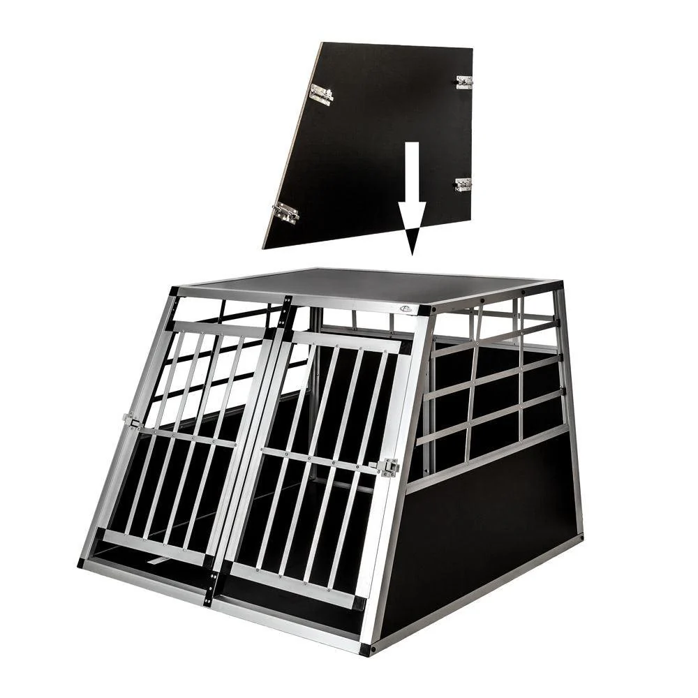 Cage de transport pour chien double dos droit 97 x 90 x 69,5 cm 3708144/2