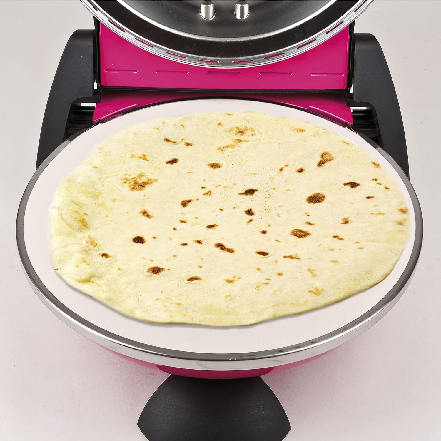 G3 Ferrari G10006 Pizza Exprimer Plaisir, Four Pizza, 1200 W, 400°C, Pierre Réfractaire (diamètre 31 cm), Minuteur 5', Livre de Recettes inclus, Noir