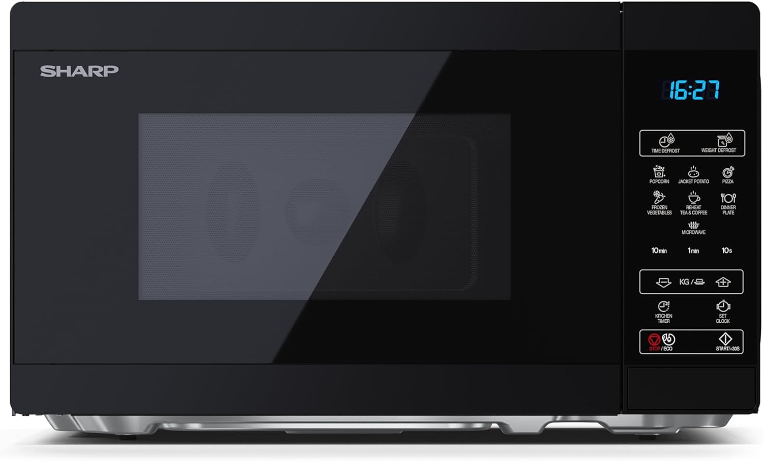 Sharp YC-MG252AE-B, Four micro-ondes, Noir de 25 litres avec gril