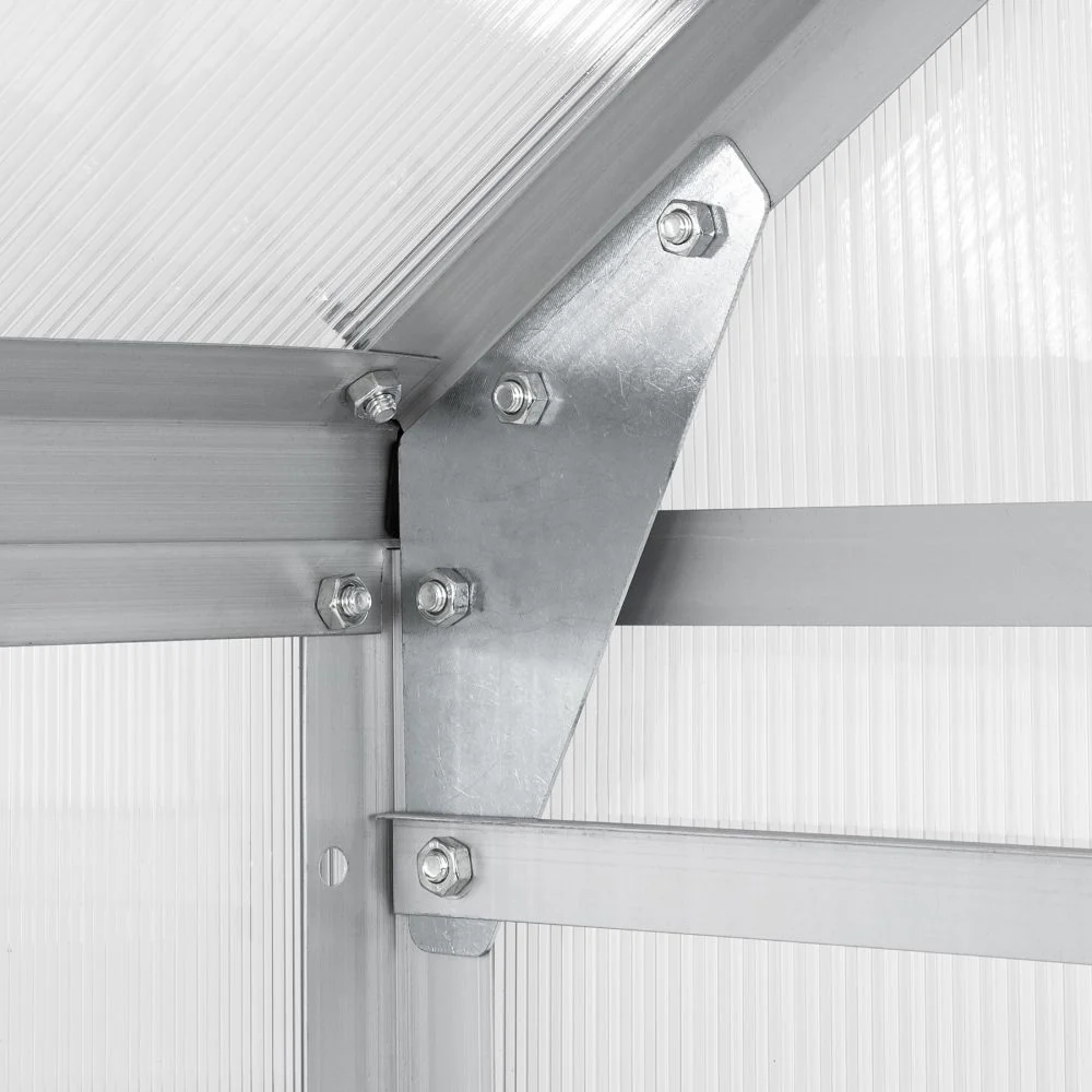 Serre de jardin jardinage outillage aluminium 375 x 185 x 195 cm 1608009