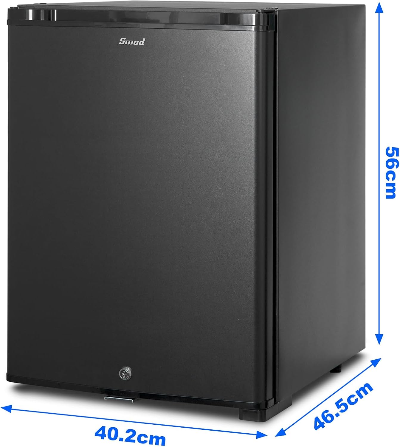 Smad Frigo Camping 12V 220V avec Serrure Mini Frigo Voiture à Porte Réversible sans Bruit 30L Noir