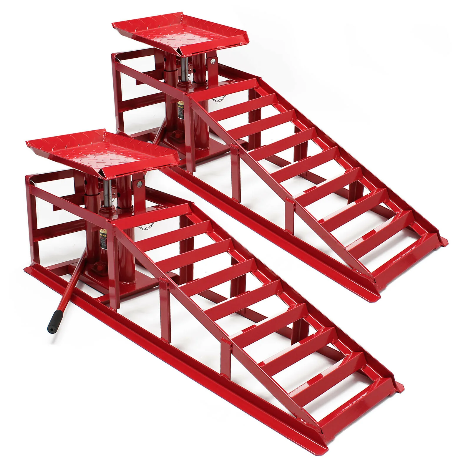 Rampe de voiture 2 pieces cric hydraulique 2000kg rampe d’accès chargement garage 16_0002914