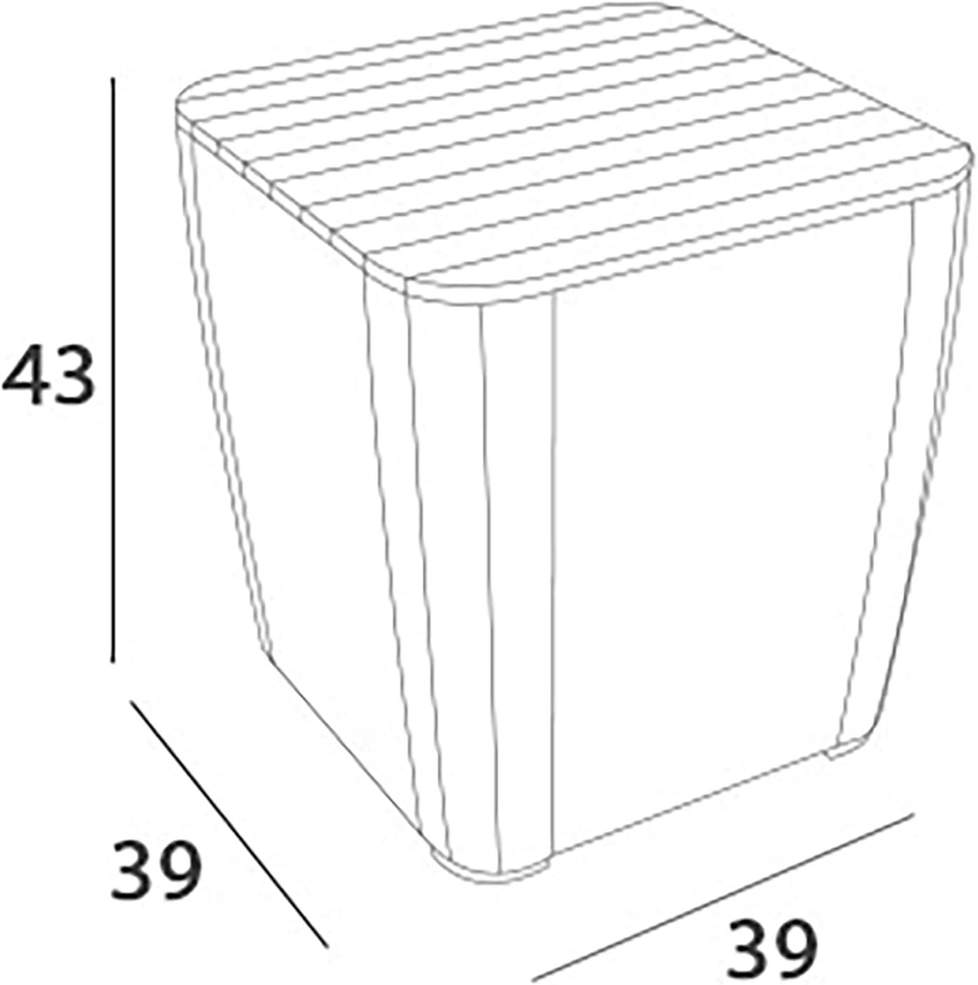 Allibert Set de balcon Iowa Balcony graphite