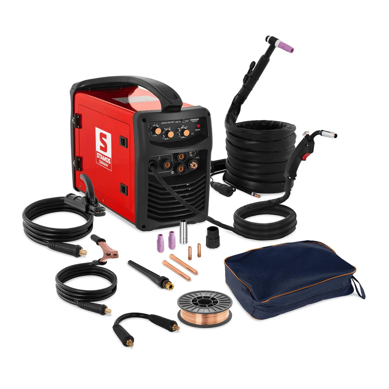 Poste  Souder Combiné Multi-Procédés Arc lectrode Enrobée Fil Fourré S-MIGMA 250.IGBT (MIG/MAG/MMA/TIG/FCAW, 230 V, 50 Hz, ≤ 250 A, Hot Start, Protection Anti-Surcharges) 14_0003044