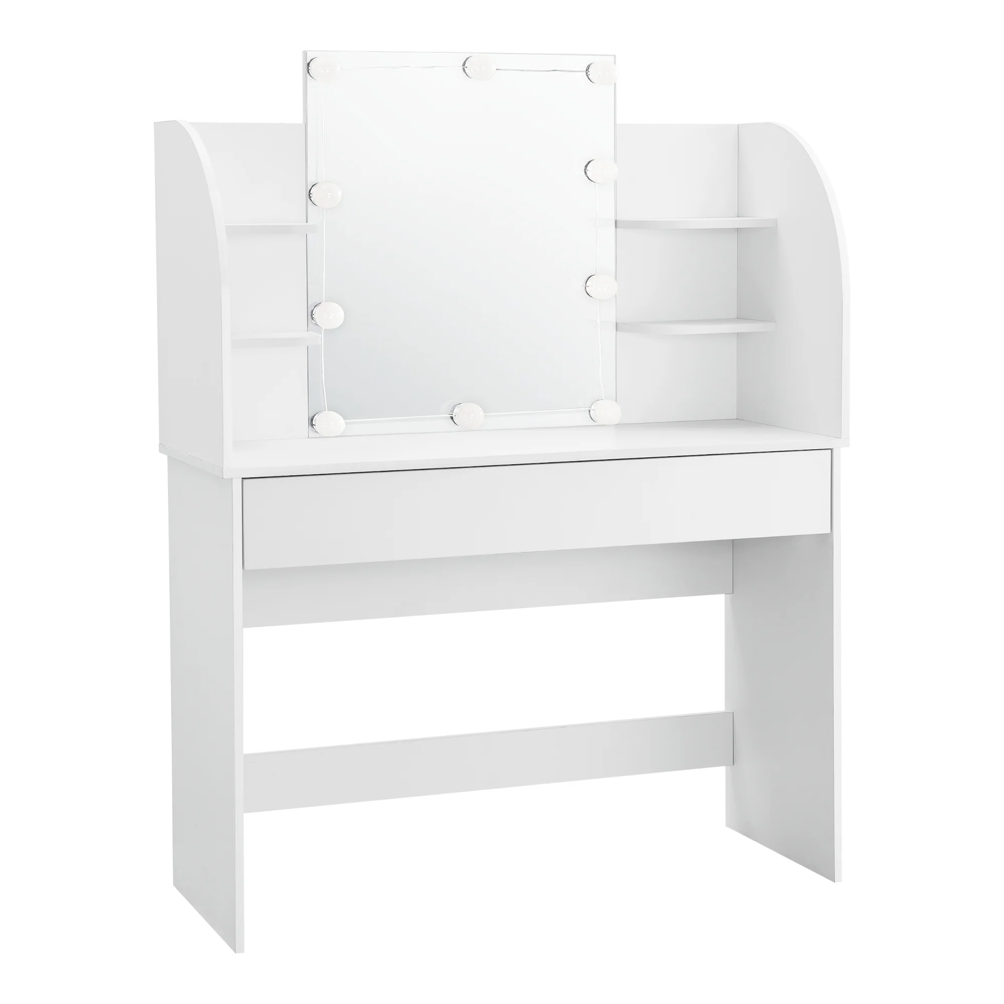 Coiffeuse table de maquillage avec 10 led blanc 03_0006815