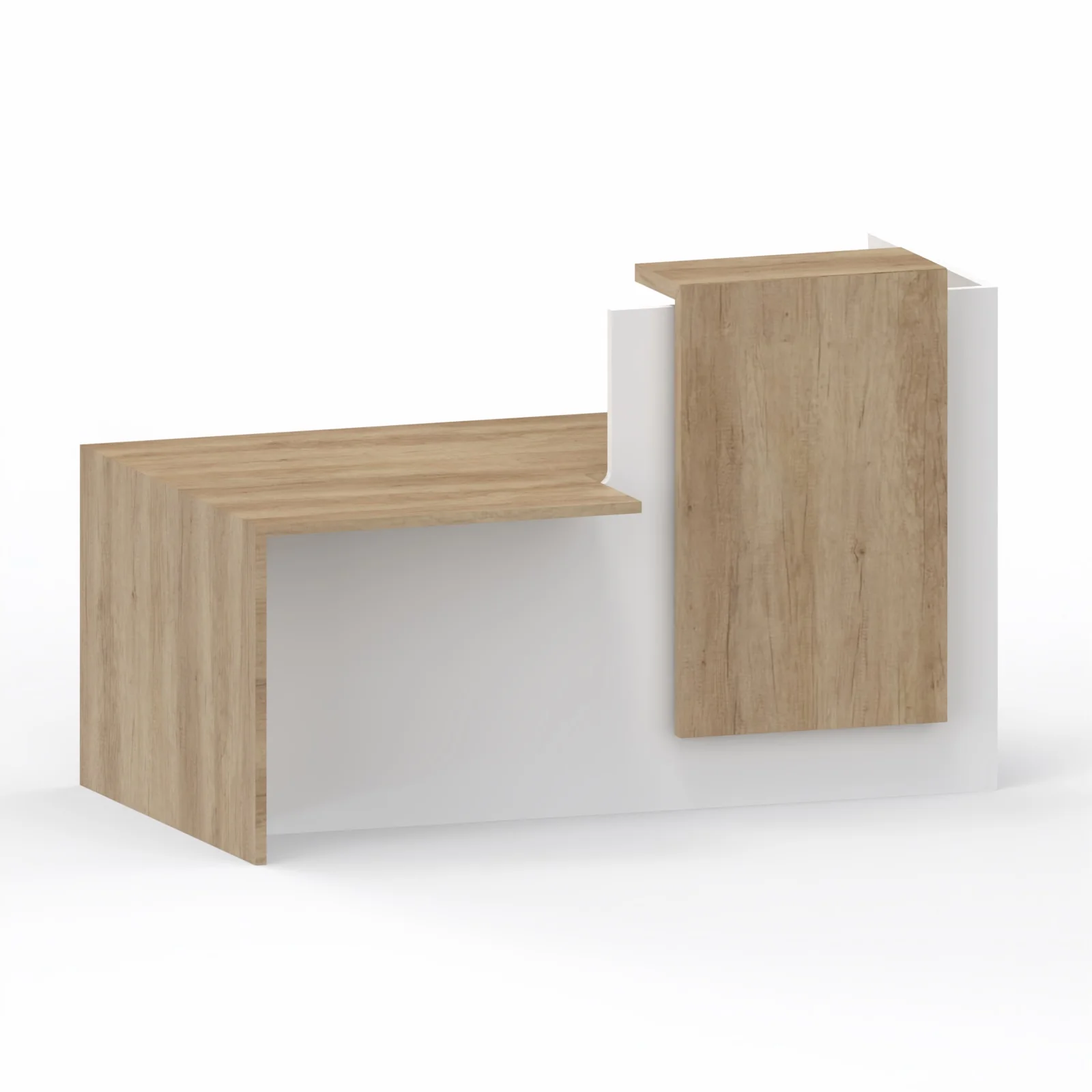 FIFTY | Banque d'accueil L 180 cm avec PMR intégrée