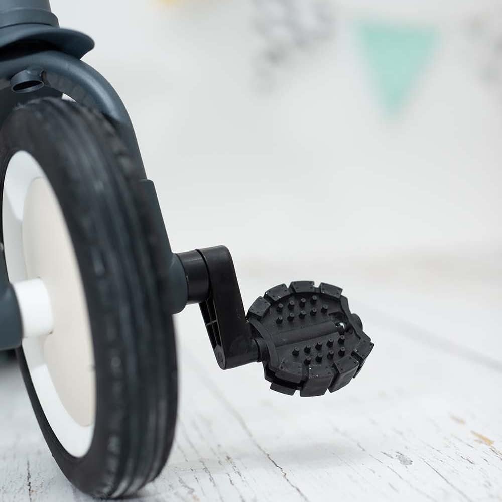 Olmitos Gyro Tricycle évolutif 5-en-1 pour Enfants de 1 à 5 Ans Adaptable et modulable avec ou sans pédales (Bleu)