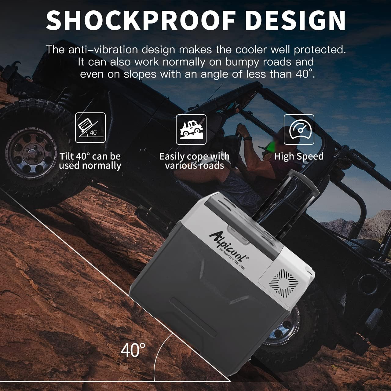 Alpicool CX30 30L Réfrigérateur de Voiture portable congélateur et réfrigérateur, Glaciere lectrique à Compression pour Maison, dortoir, Camping