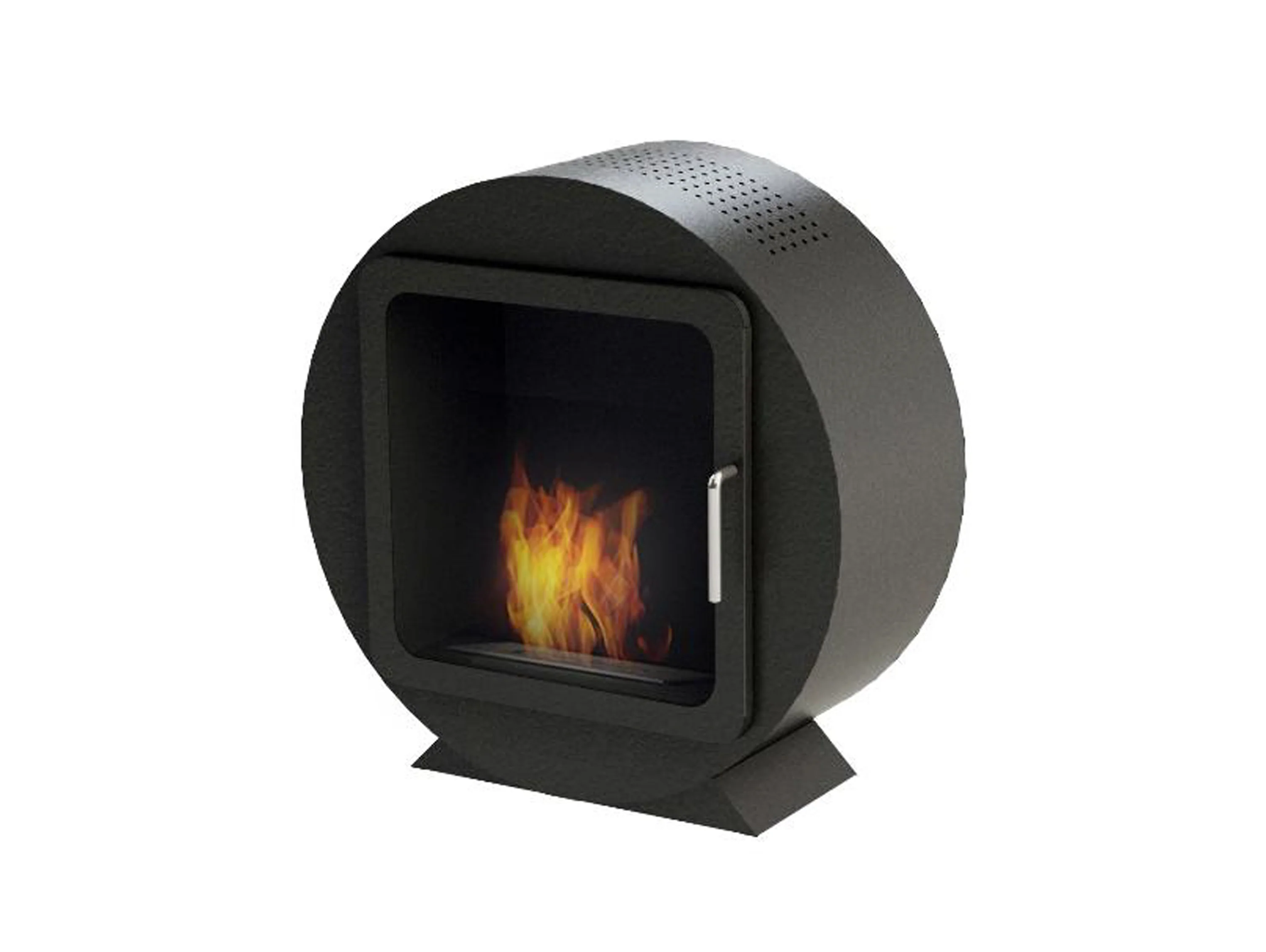 Poêle à l'éthanol design circulaire