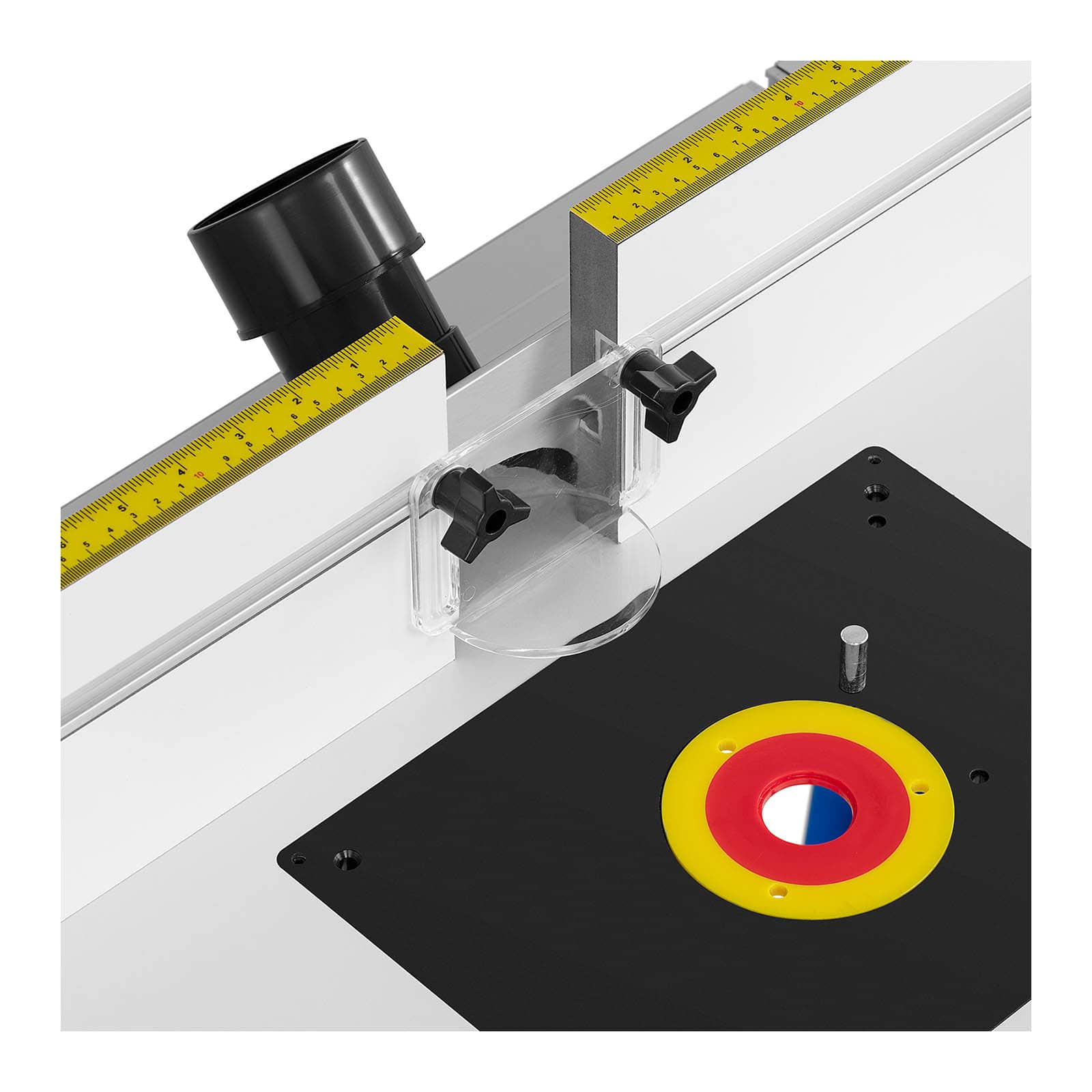 Table pour défonceuse 810 x 610 mm sur pied acier laminé à froid / MDF 14_0007338