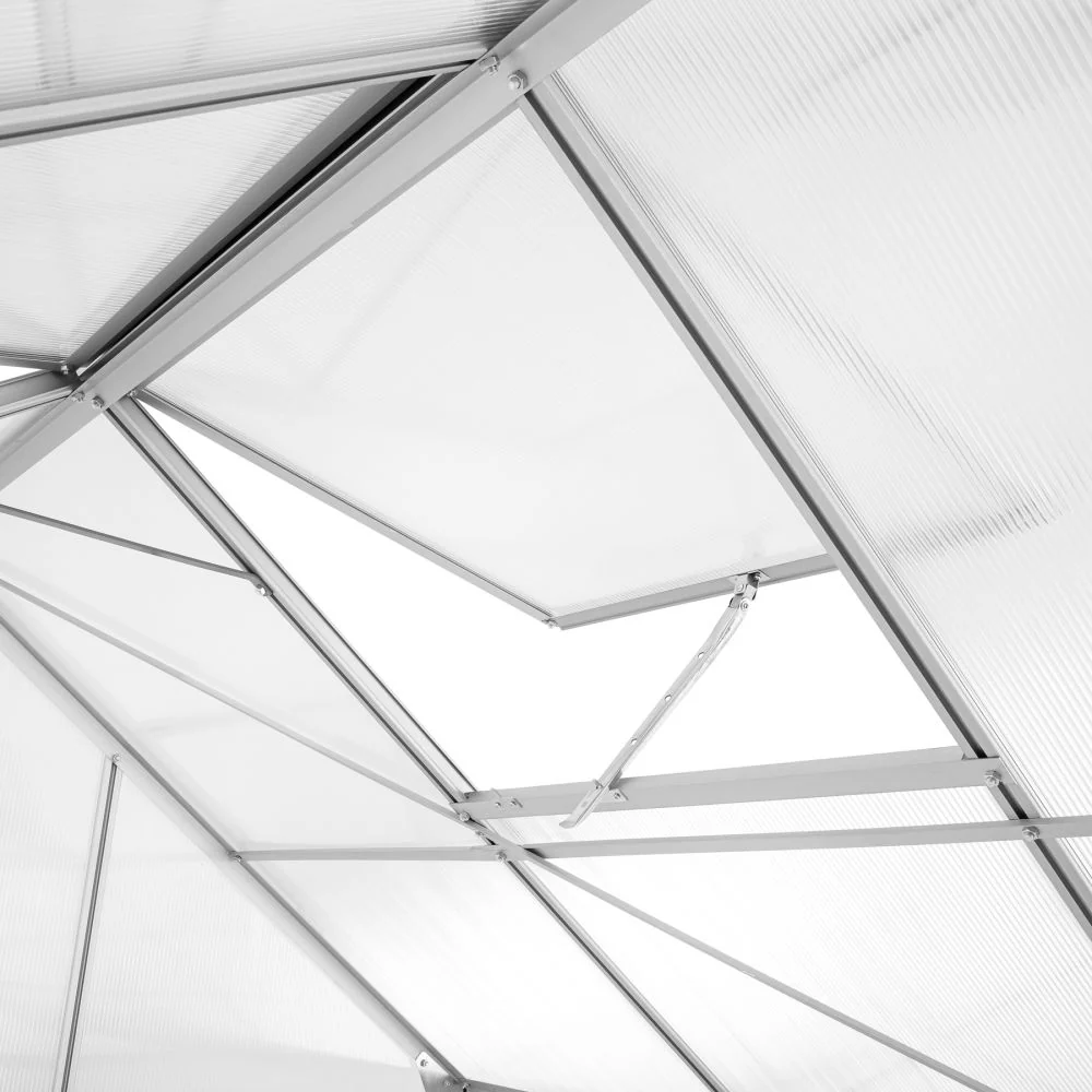 Serre de jardin jardinage outillage aluminium avec embase 375 x 185 x 195 cm 1608014