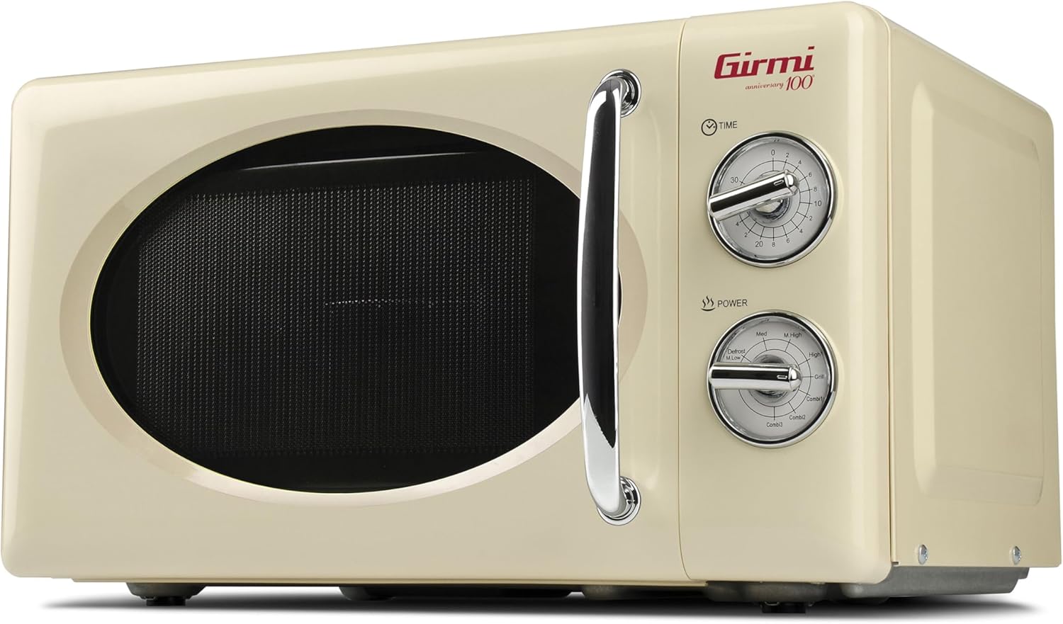Girmi FM21 Four micro-ondes combiné, design vintage, 20 litres, 700 + 800 W