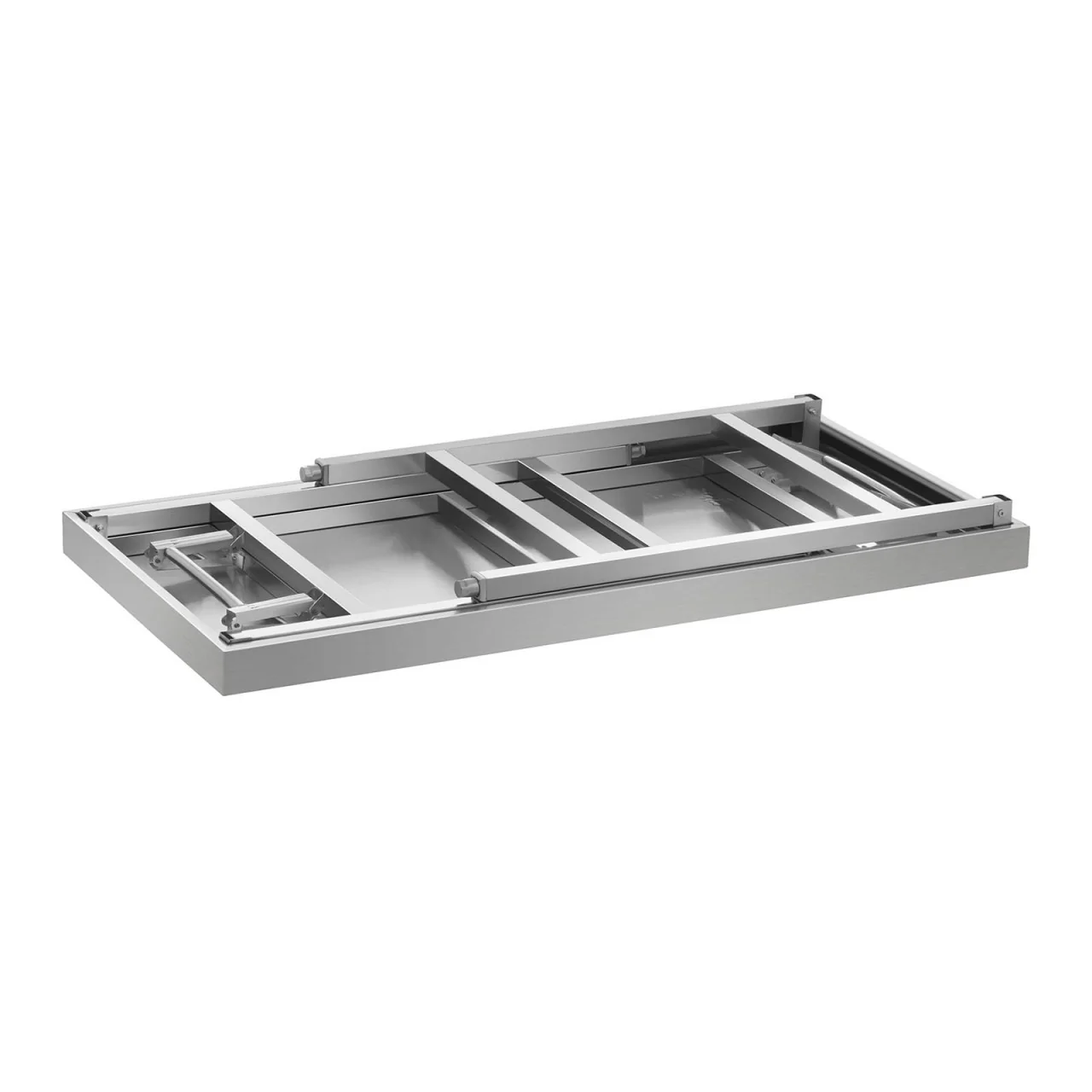 Table de travail cuisine professionnelle acier inox pliable 120 x 60 cm 14_0003706