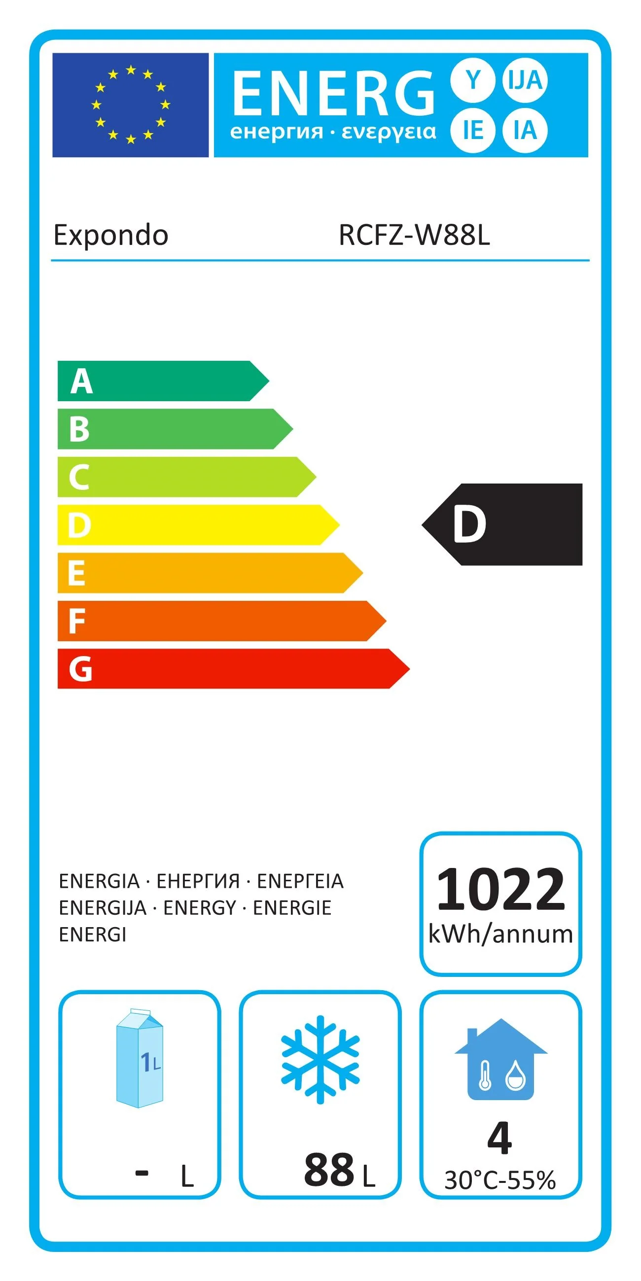 Mini-congélateur vertical 88 litres 180 watts 14_0005251