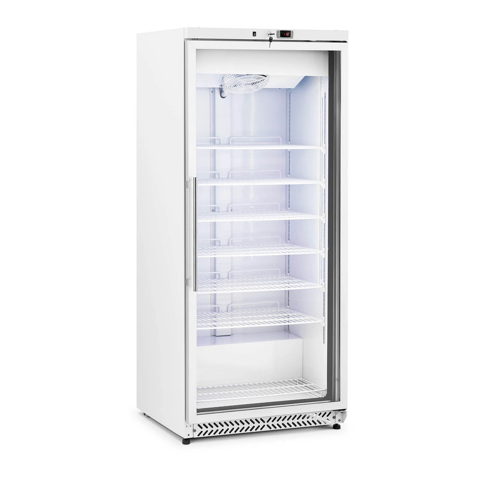 Grand congélateur armoire vertical grande capacité réfrigérantr290 (volume: 580litres, puissance: 492watts, porte à double vitrage)  14_0005260