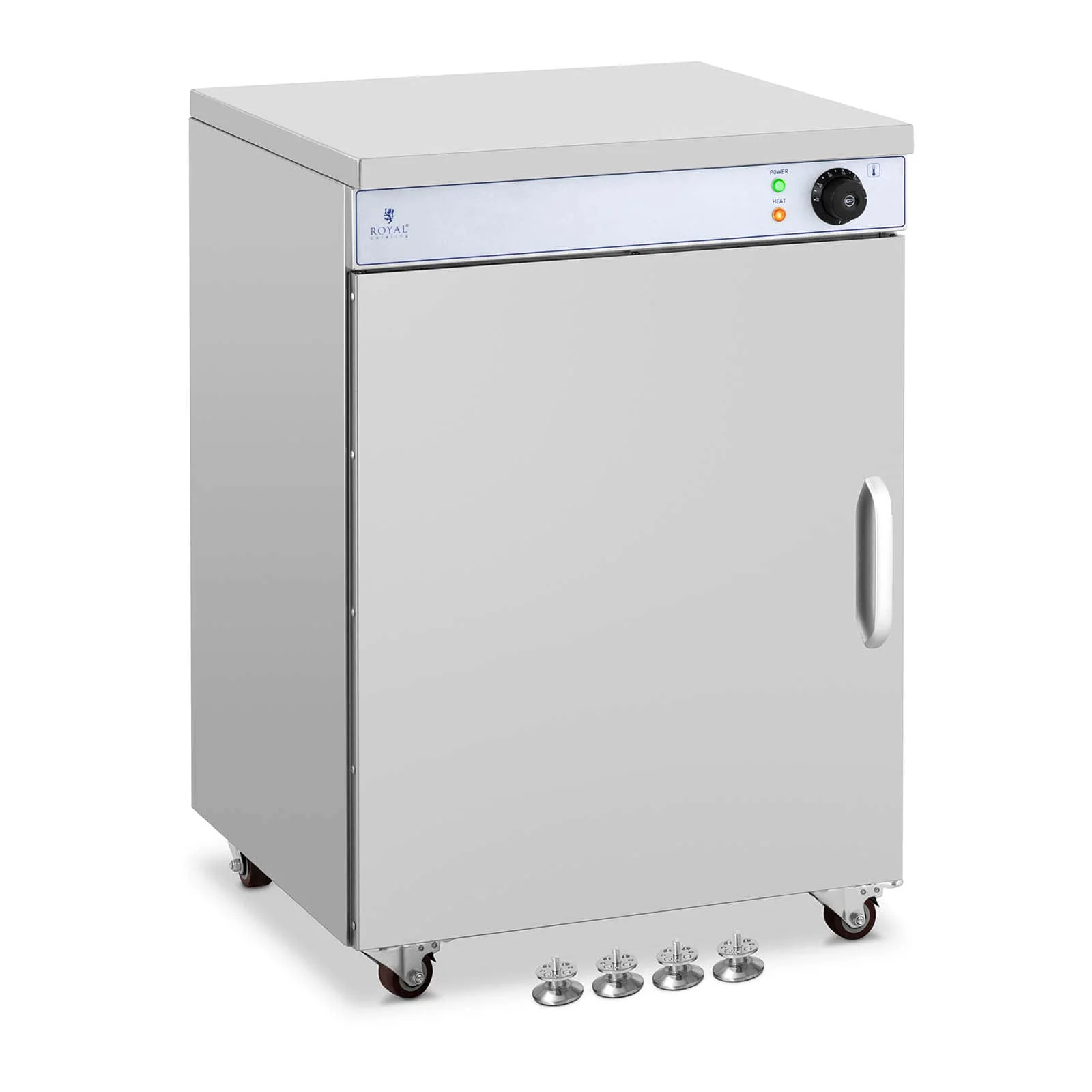 Chauffe-assiette pour 72 pièces 30 à 85 °c armoire électrique (temps de préchauffage réduit, 3 étagères ajustables de 43 x 28 cm chacune, puissance : 800 watts)  14_0004197