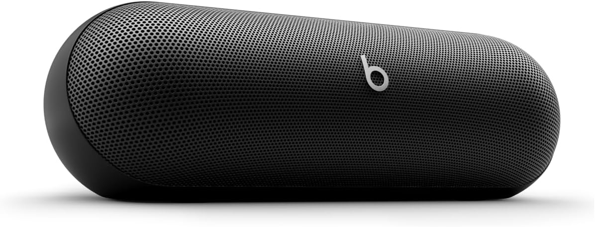 Beats Pill – Enceinte sans Fil Bluetooth et Recharge Mobile Via USB-C – Jusqu'à 24 Heures d'autonomie, résistance à l'eau (IP67), compatibilité Apple et Android, Microphone intégré – Champagne