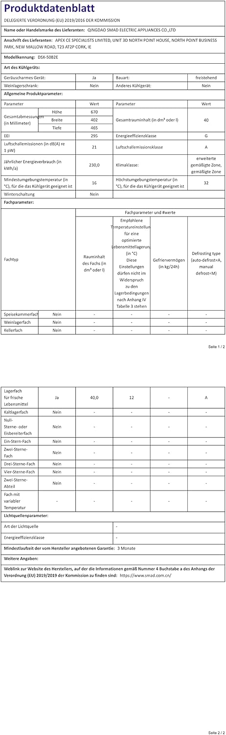 Smad Frigo Camping 12V 220V avec Serrure Mini Frigo Voiture à Porte Réversible sans Bruit 30L Noir