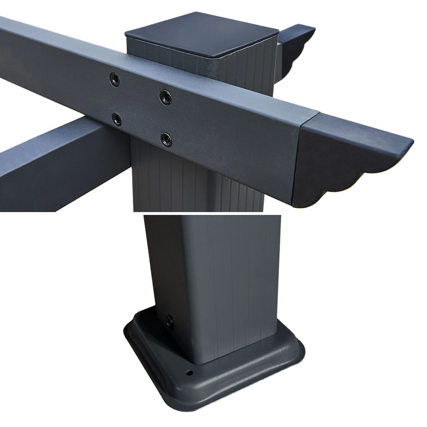 Pergola autoportante 3 × 4m CASSIS beige - structure aluminium Happy Garden