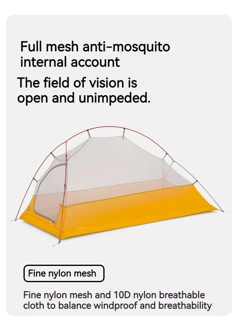 Tente à double-parois ultralégère pour la randonnée, le trekking, le bivouac 2 personnes 930g  Naturehike – Cloud Up Ultralight 10D